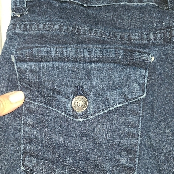 𝅺PAPER Denim & Cloth low rise flare dark wash size 28 - Picture 6 of 6